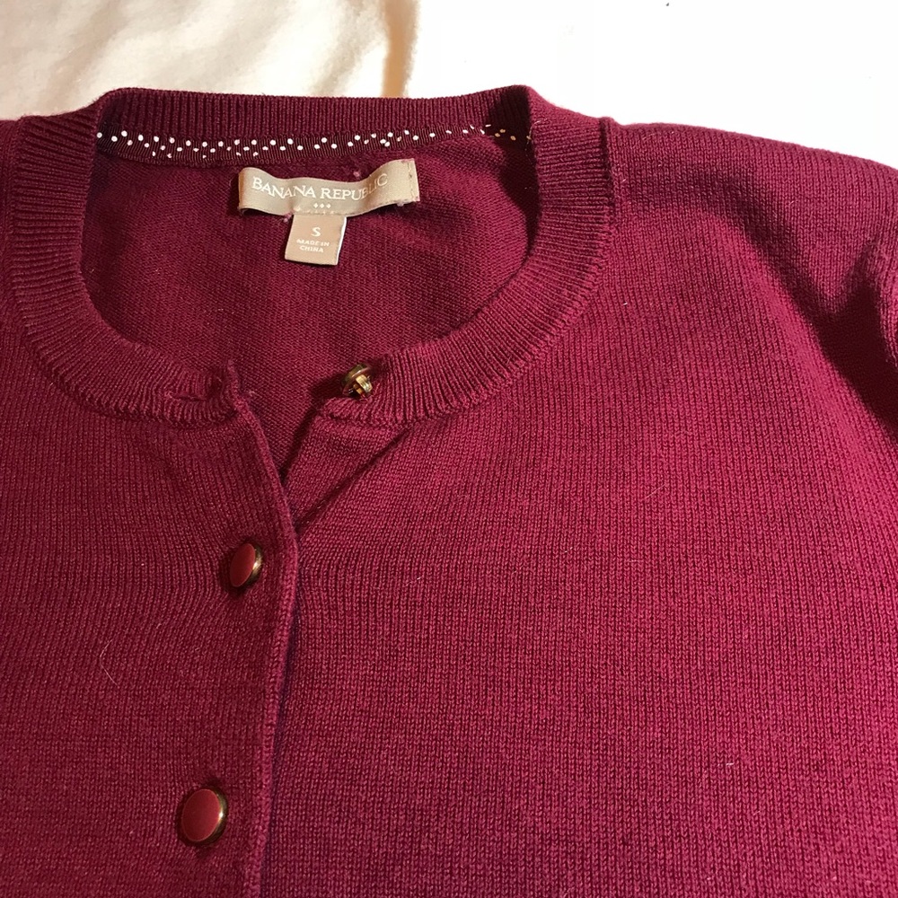 Burgundy Banana Republic Sweater
